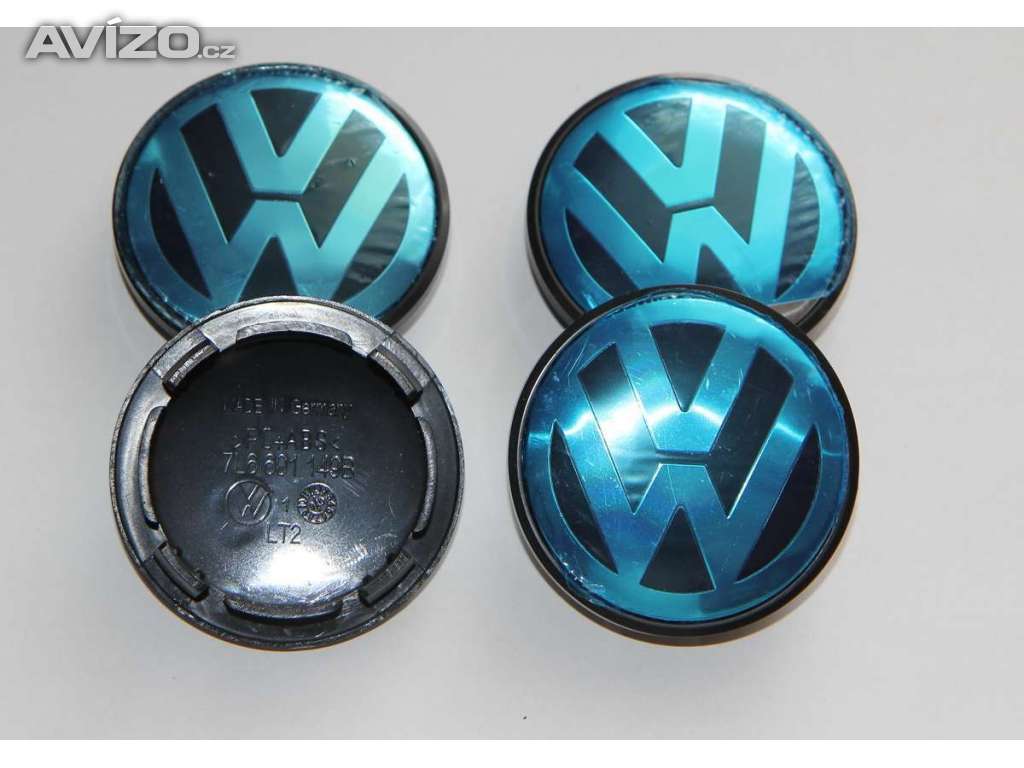 VW Volkswagen středy kol pokličky 70 mm - sada 4 ks 