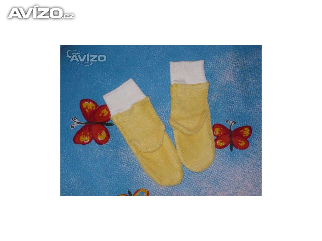 Hlavní fotka pro Žluté froté ponožky pro miminko 6-12 měs.