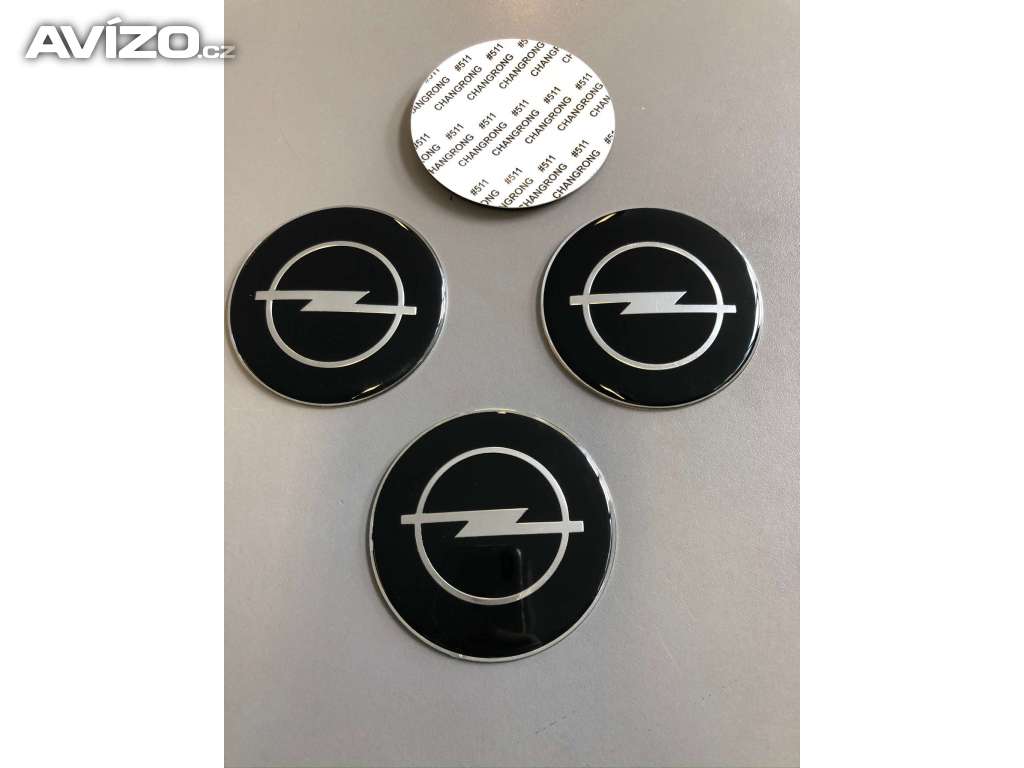 Středové pokličky / samolepky alu kola OPEL 65mm