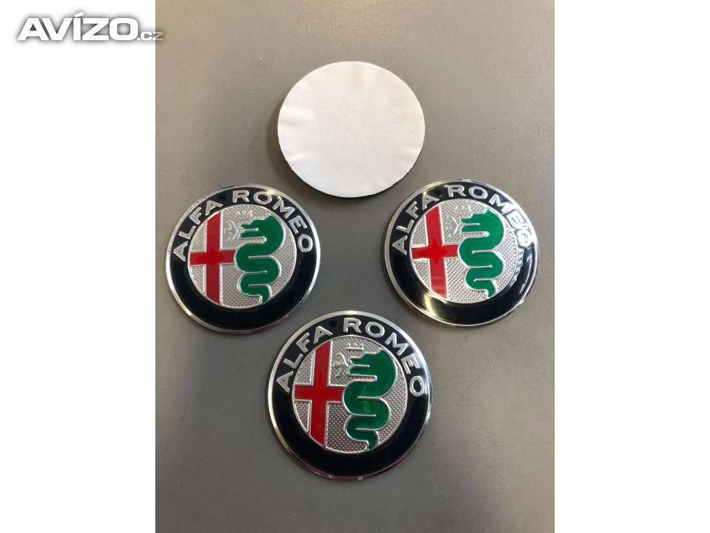 Středové pokličky / samolepky alu kola Alfa Romeo