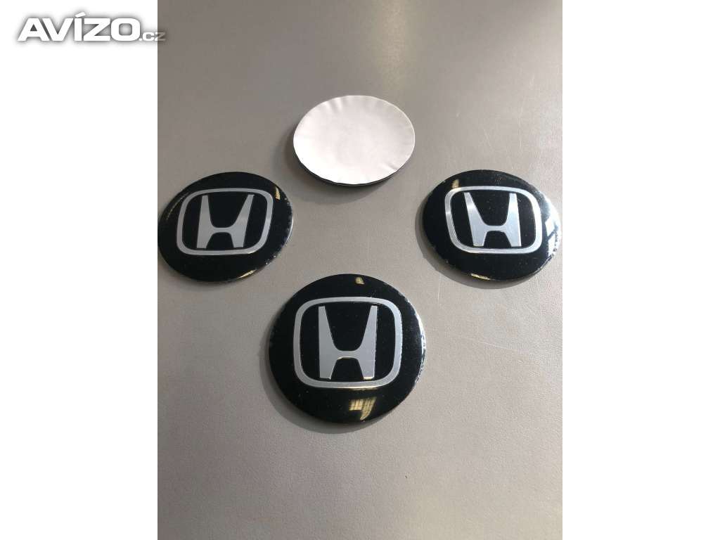 Středové pokličky / samolepky alu kola HONDA černé