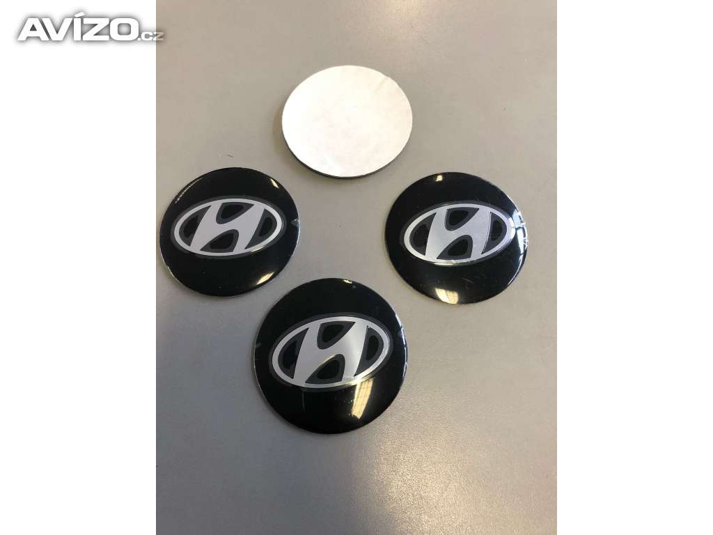 Středové pokličky /samolepky alu kol Hyundai černý