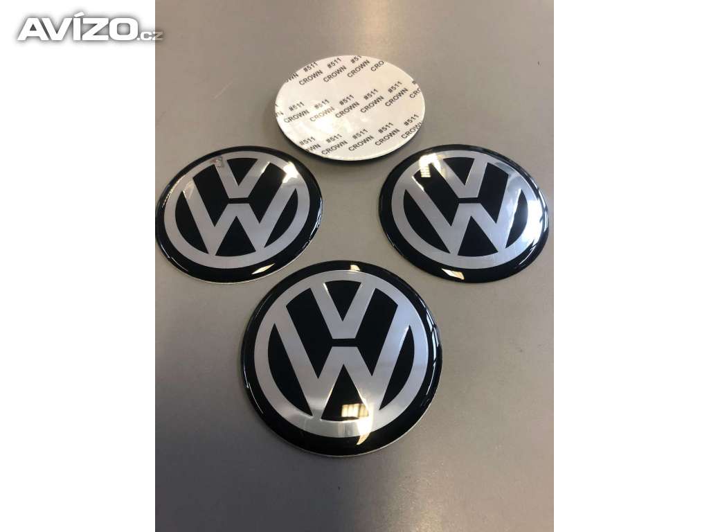 65 mm Středové pokličky / samolepky alu kola - VW