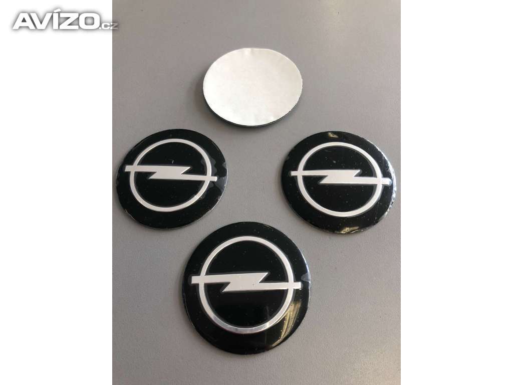 Středové pokličky / samolepky alu - logo OPEL