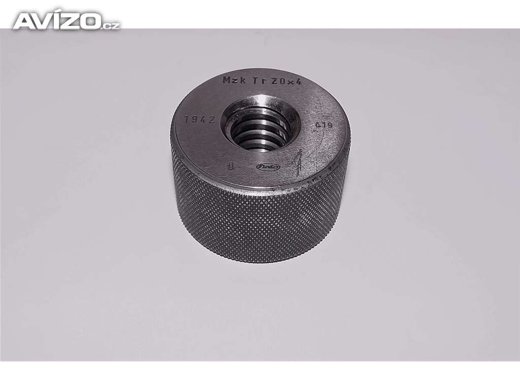 Závitový kroužek mezní Tr 20x4, Mzk (č.19), 0- dobrý rozměr