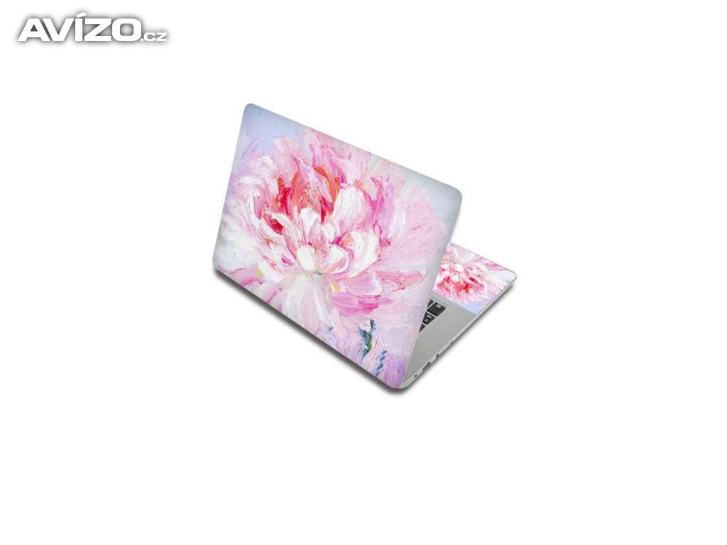 Květinová samolepka na notebook