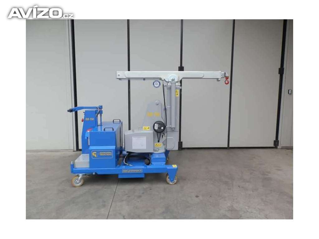 Pojízdný elektrický jeřáb Gruniverpal GB750 Vertical, s vertikálním zdvihem ramene, 750kg