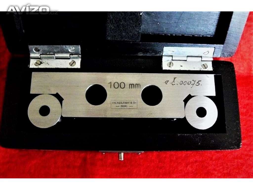 SINUSOVÉ PRAVÍTKO 100 mm-orig. Fr. KEILPART & Co. SUHL