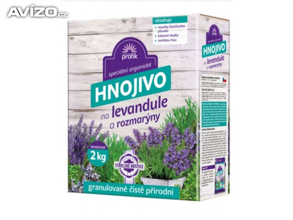 Hnojivo PROFÍK na levandule a rozmarýny 2kg / www.rostliny-prozdravi.cz