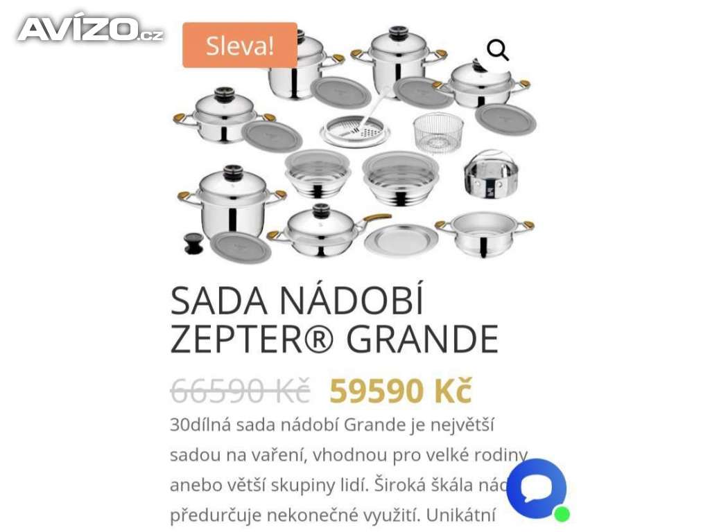 Prodám velkou sadu nádobí ZEPTER Grand