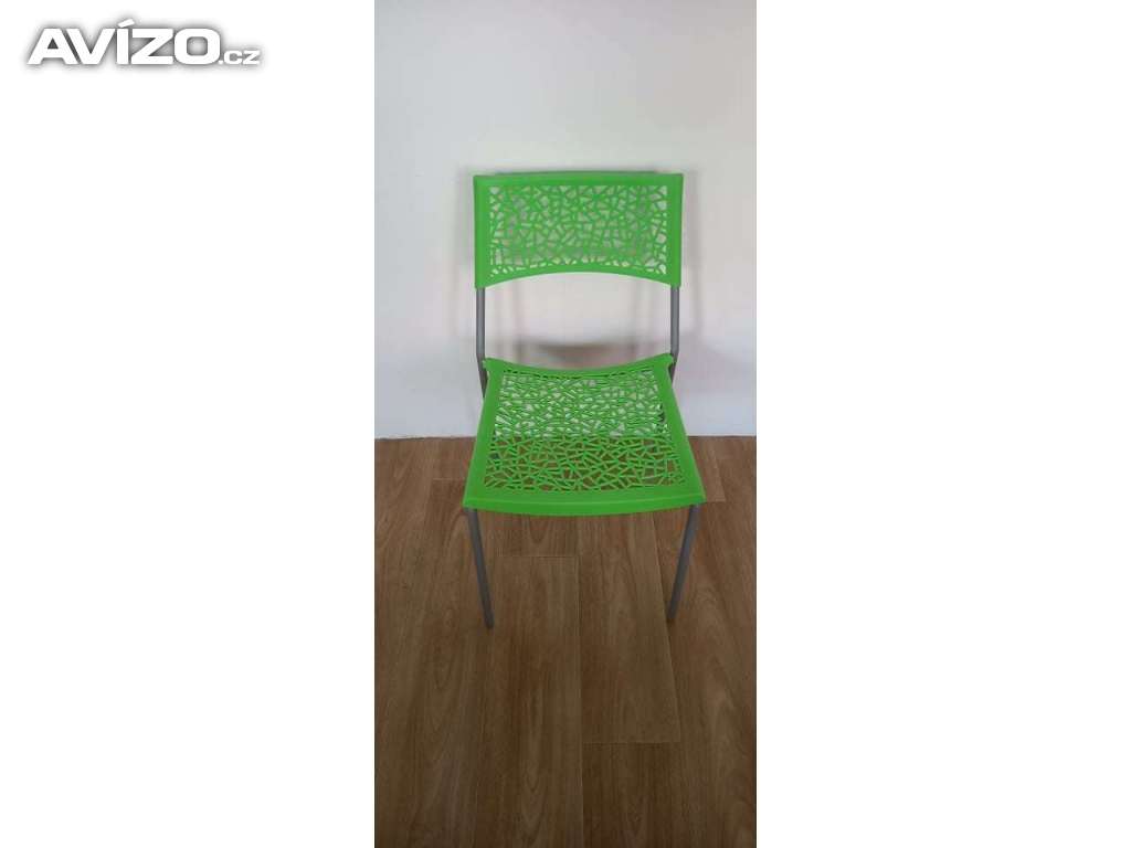 plastová židle Dagmar zelená