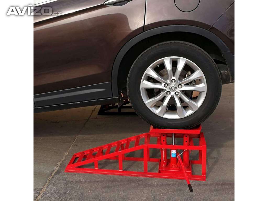 Servisní hydraulické nájezdové rampy / pneu až 265mm/2000Kg