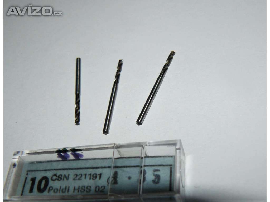 Mikrovrták 1,35 mm se zesílenou válcovou stopkou, ČSN 221191