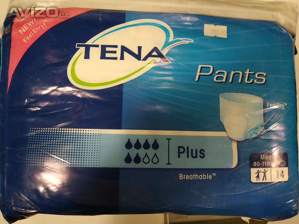 Inkontinenční kalhotky TENA Pants Plus M. 10 balení.