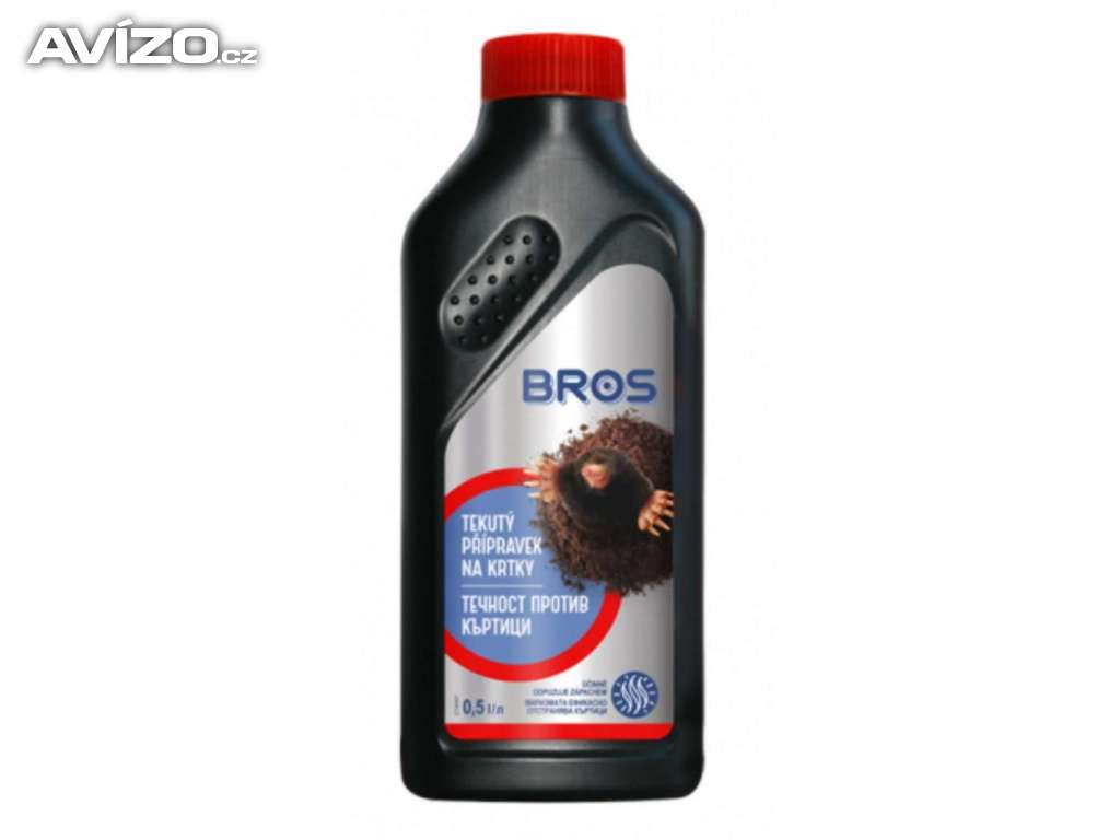 Odpuzovač krtků BROS 500ml / www.levna-semena.cz