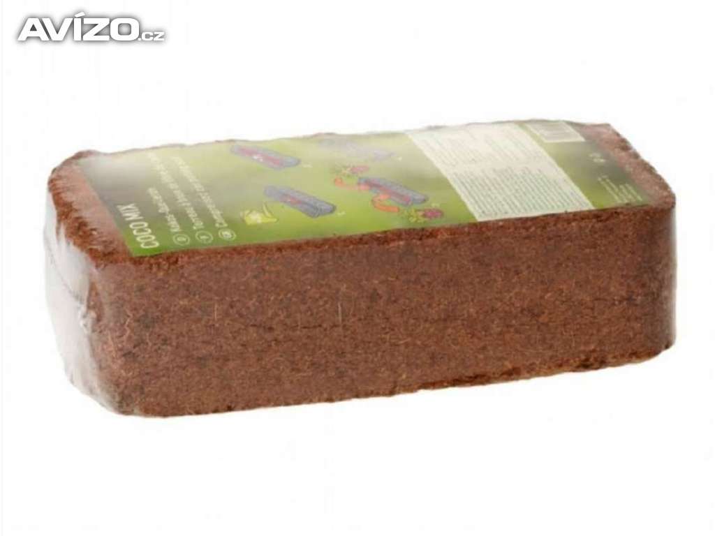 Kokosové vlákno lisované balené stlačené 640g / www.rostliny-prozdravi.cz