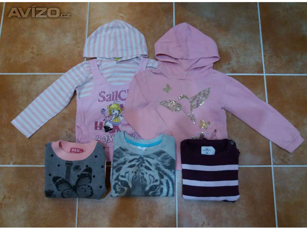 4x MIKINA pro holčičku VEL.104