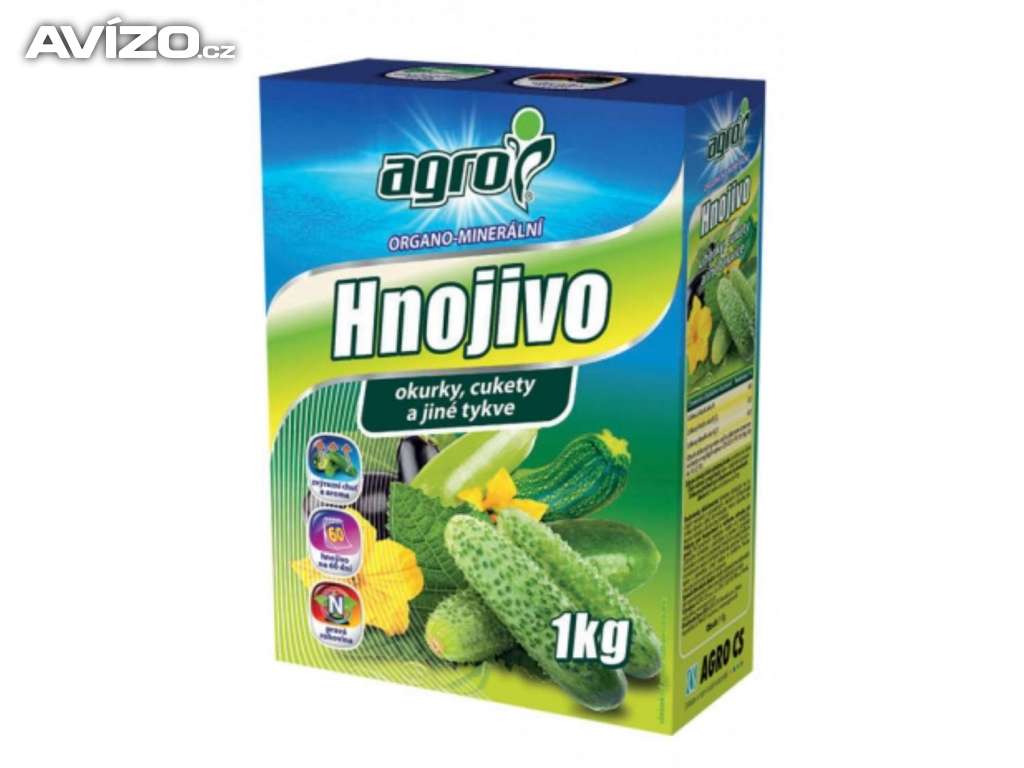 Hnojivo Agro organo, minerální na okurky a cukety 1kg / www.rostliny-prozdravi.cz