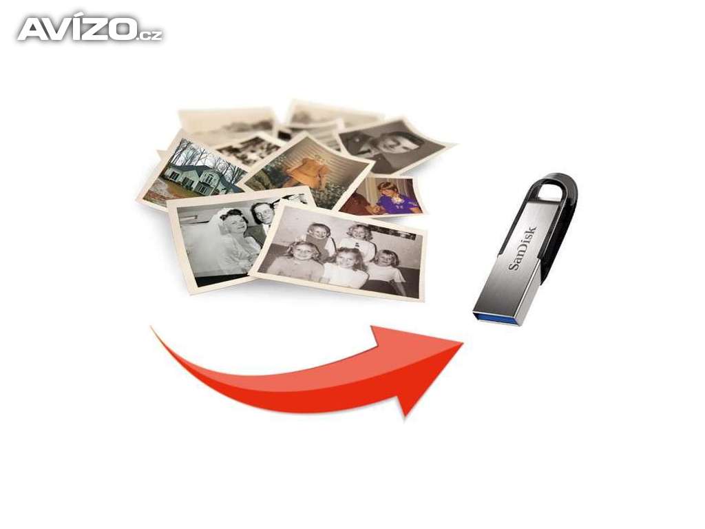 Skenování fotografií na USB FlashDisk.