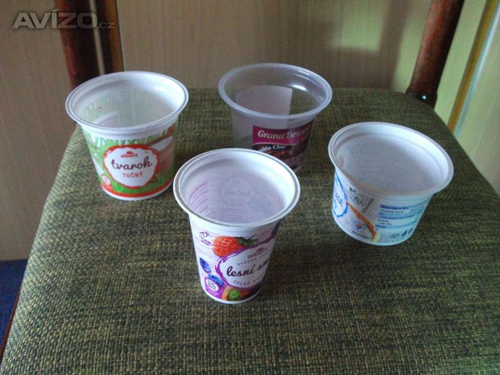 Kelímky od jogurtů na sazenice pro zahrádkáře