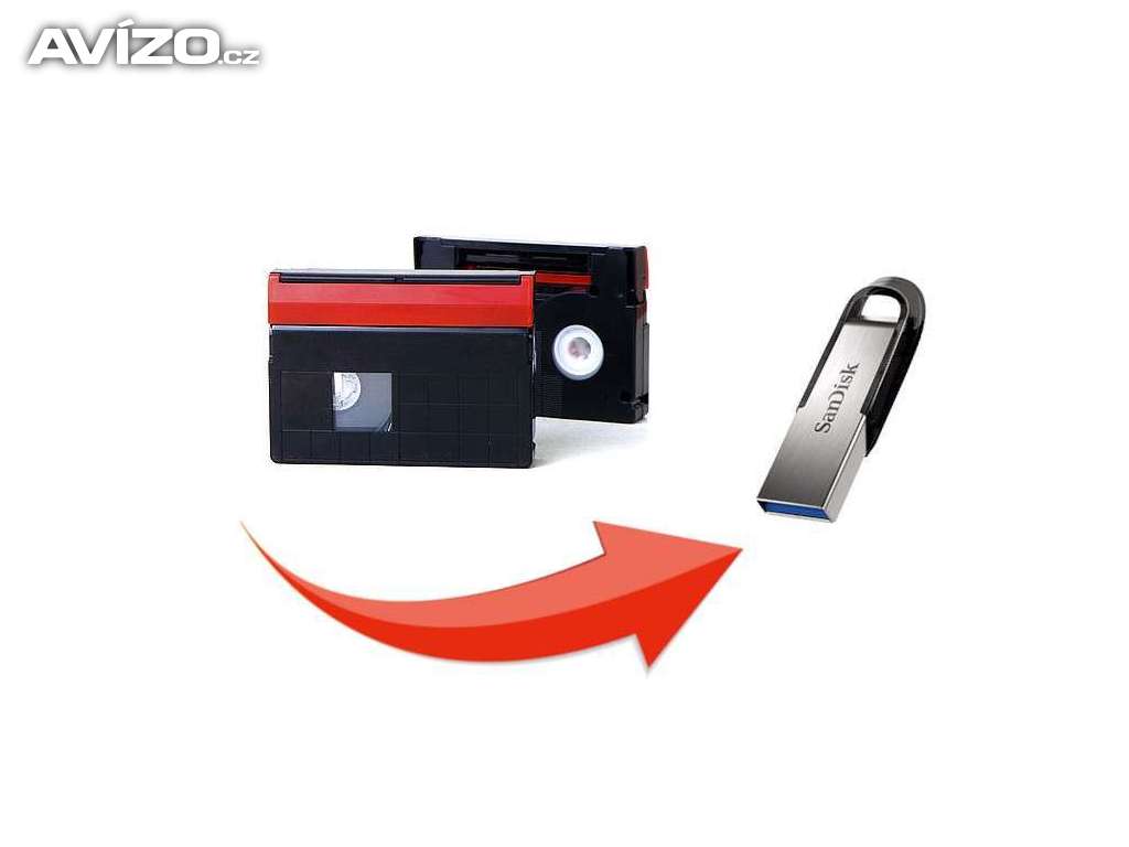 Digitalizace kazety do kamery VHS-C, S-VHS-C, Video8, Hi8, Digital8, MiniDV na USB flash disk