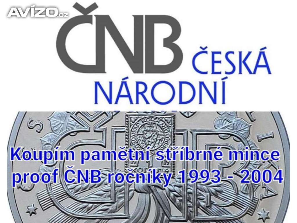 Koupim pametni stribrne mince CNB proof 1993 - 2004