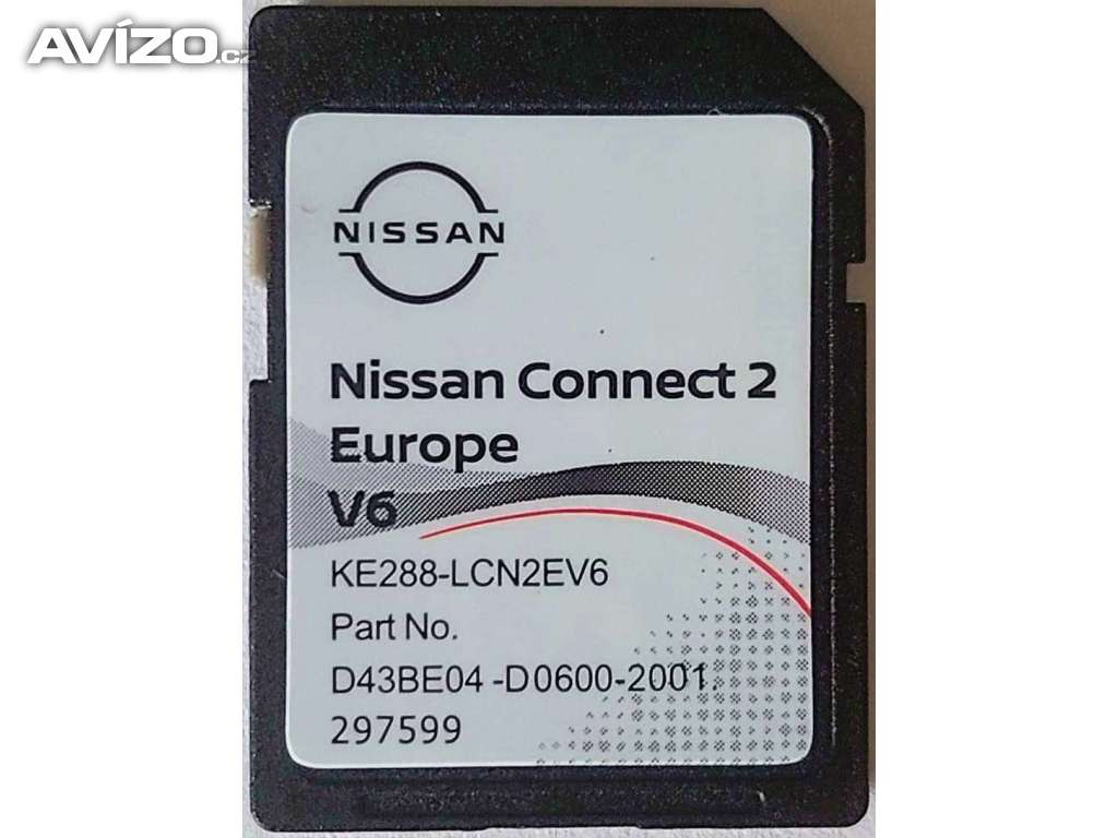 Mapy SD karta Nissan connect 2 - Europa V6 2021