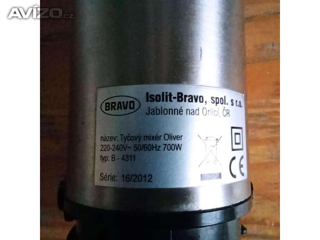 Hlavní fotka pro Motorová část tyčového mixéru Isolit Bravo B4311