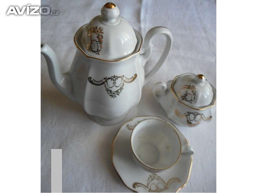 kávový porcelánový set
