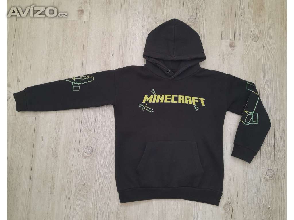 CHLAPECKÁ MIKINA MINECRAFT ZN.RESERVED VEL.140