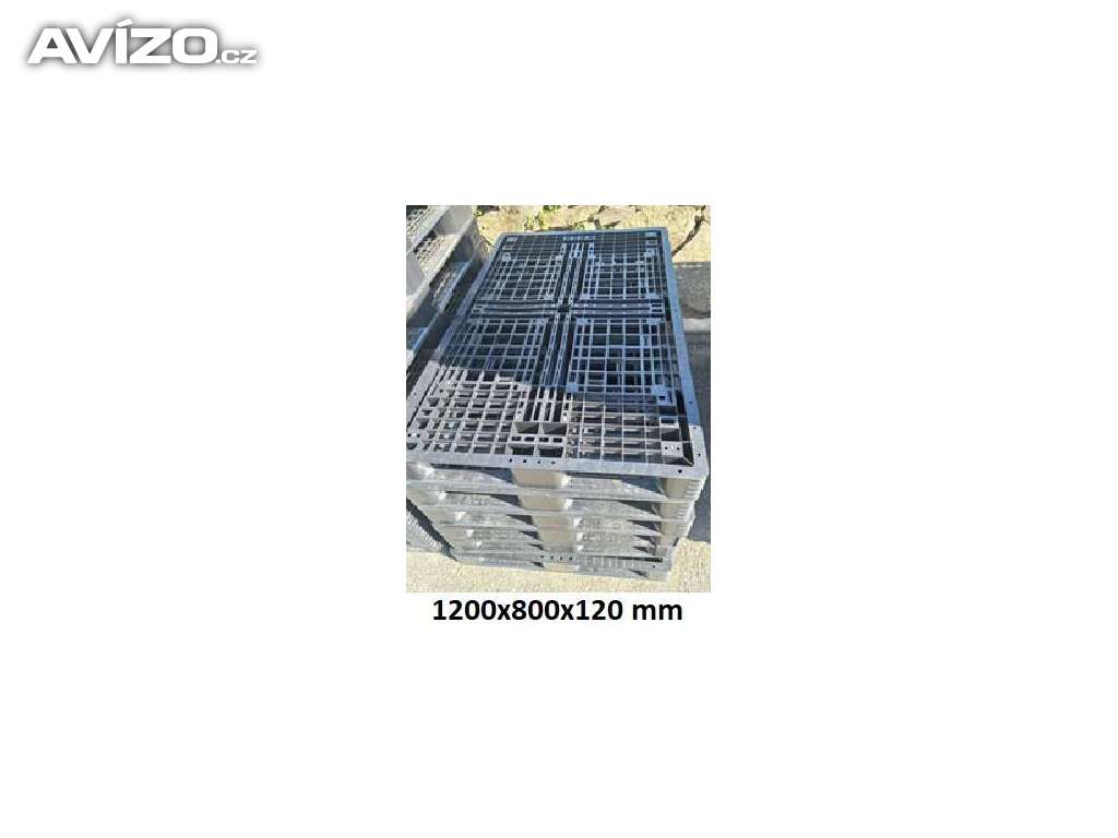 Plastové palety 120x80x12