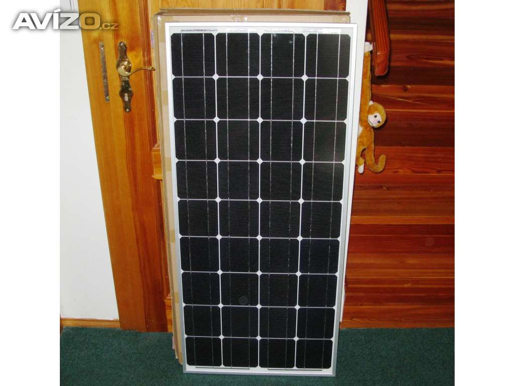 Solární panel fotovoltaický monokrystal 100W - 12V 