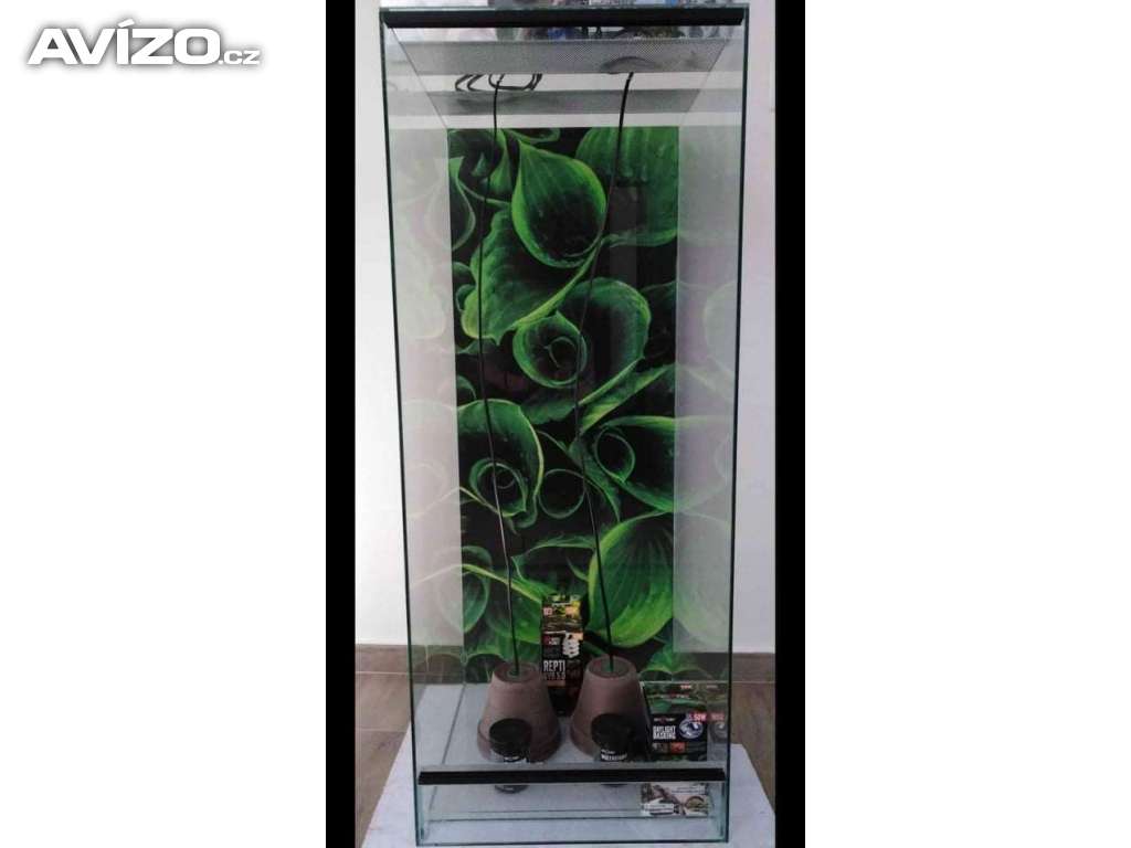 Kompletní terárium pro chameleona,nové nepoužité 100x40x40