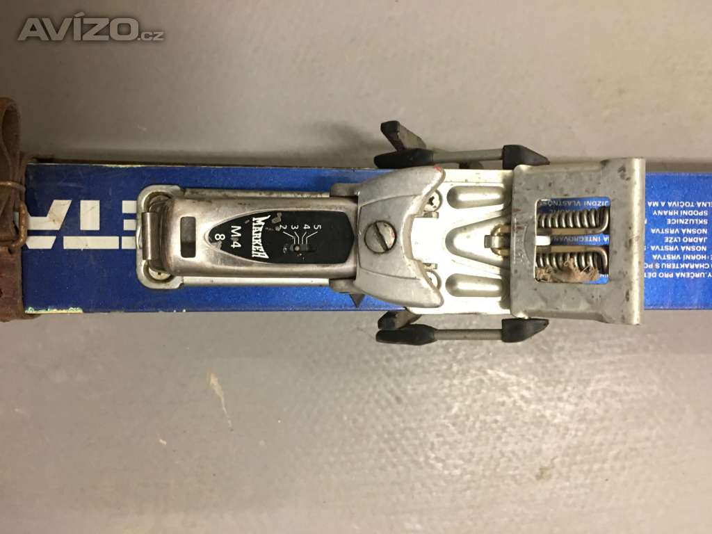 Foto inzerátu Lyže s vázáním i s hůlkami