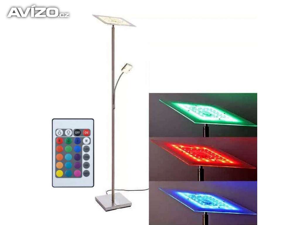 LED stojací lampa bílé/barevné světla/nová/záruka 
