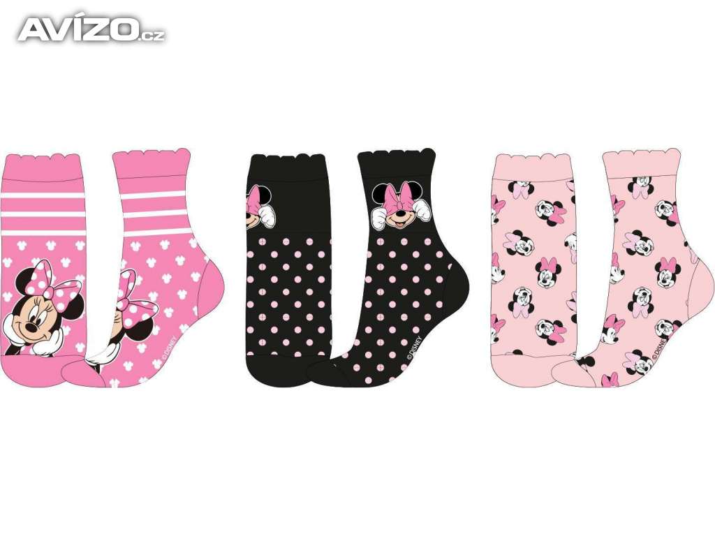 Ponožky Minnie - 3-pack