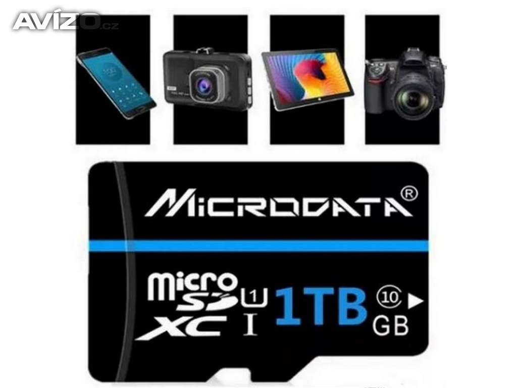 novou Paměťovou micro kartu MICRODATA SDXC -1000 GB class 10