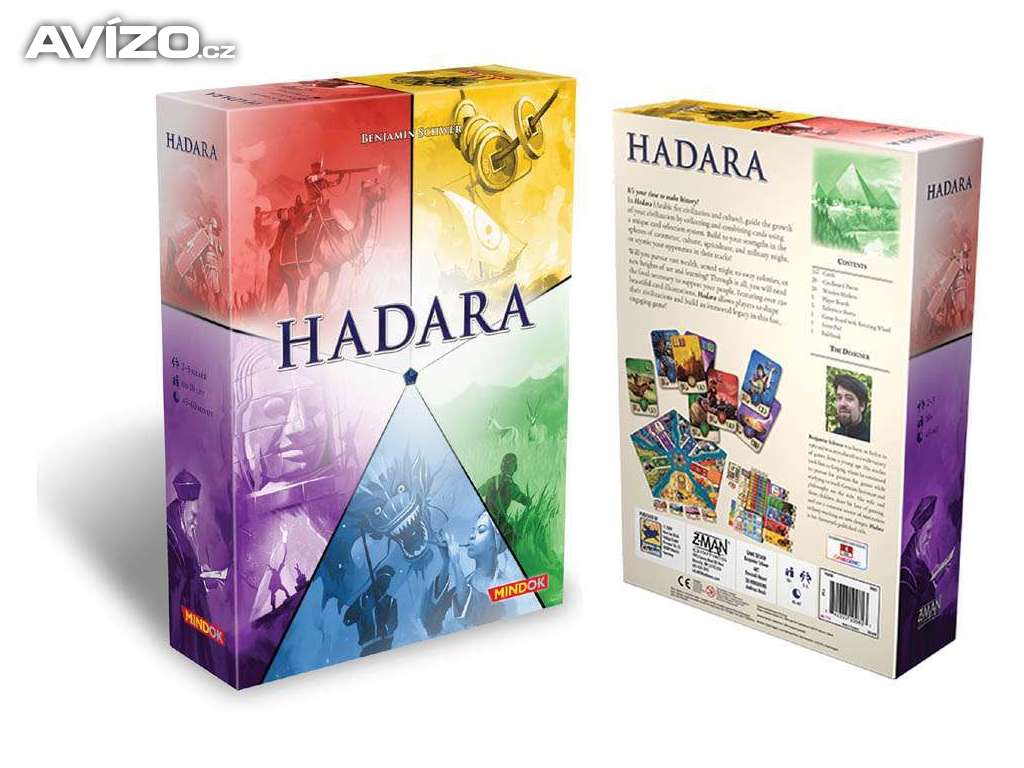 Společenská rodinná desková hra Hadara 2- 5hráčů - nová , nepoužitá