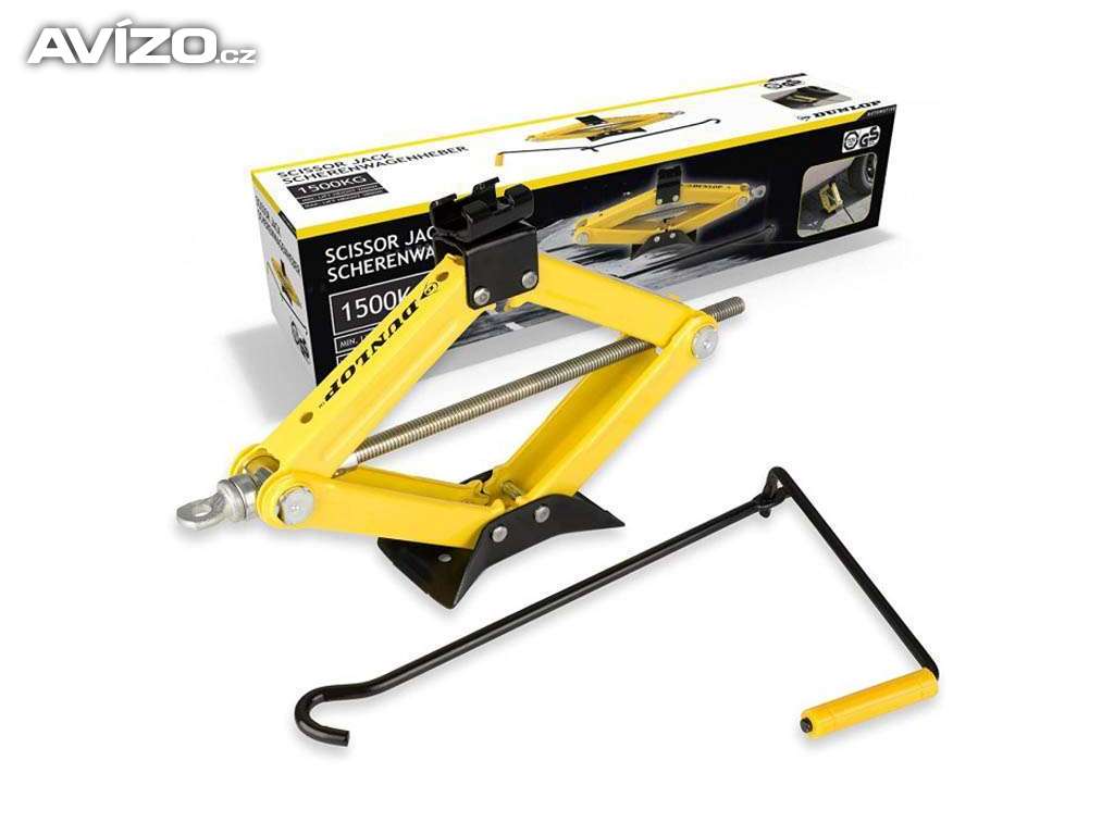 Zvedák nůžkový Dunlop 1500kg 110 - 380mm - nový , nepoužitý 