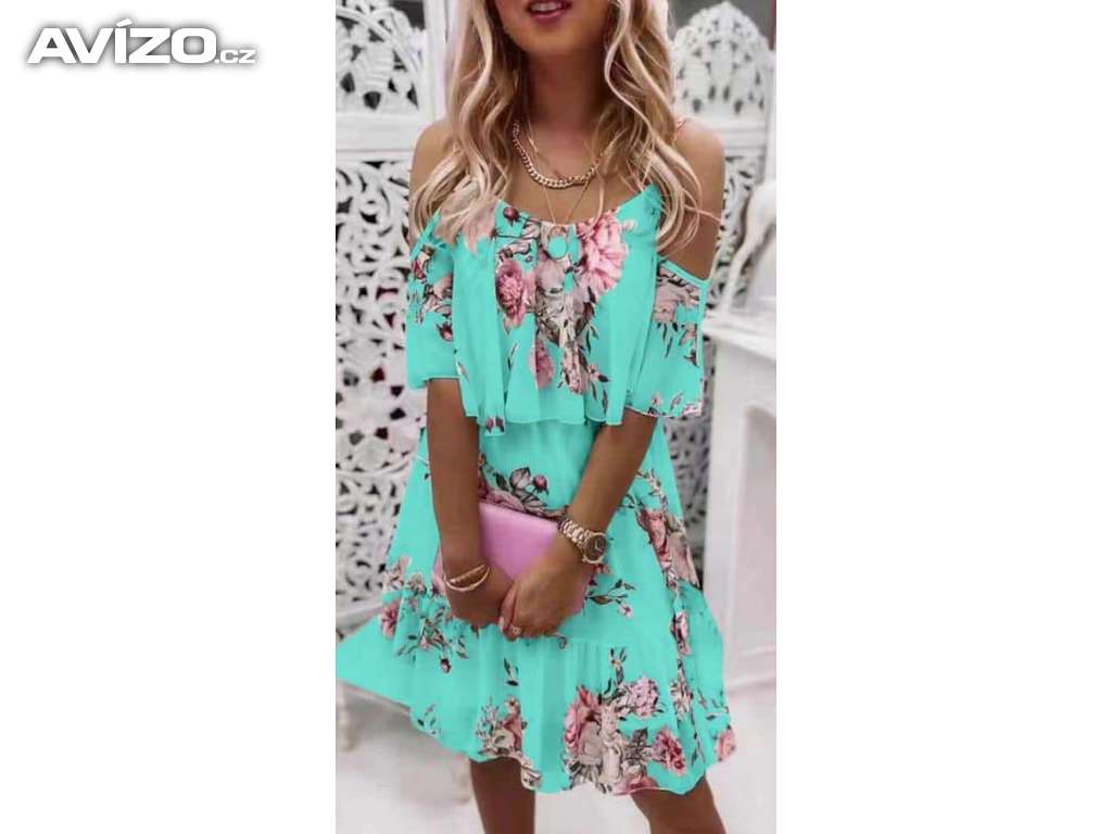 Foto inzerátu Květované šaty na ramínka