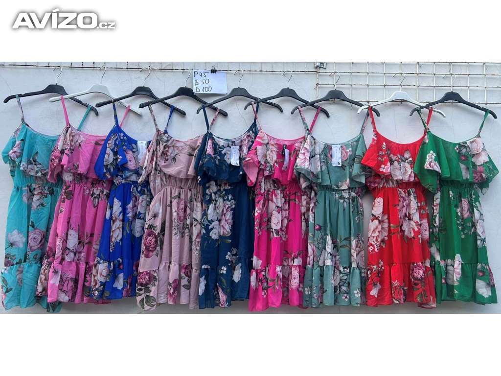 Foto inzerátu Květované šaty na ramínka