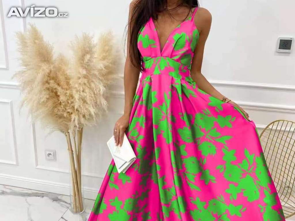 Dlouhé šaty na ramínka 