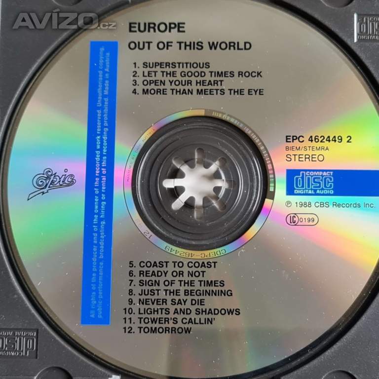 CD - EUROPE / Out Of This World