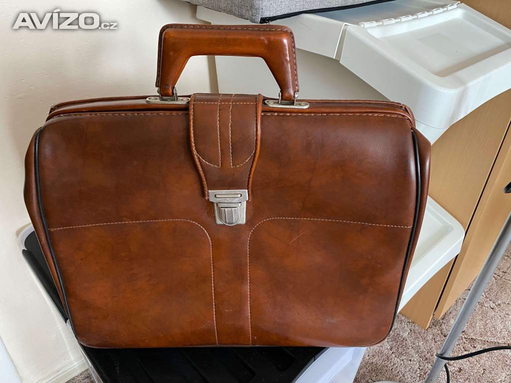RETRO KOŽENÁ PÁNSKÁ AKTOVKA