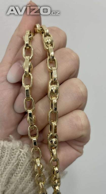NOVÁ Prekrásna zlatá retiazka s moderným dizajnom - Korai