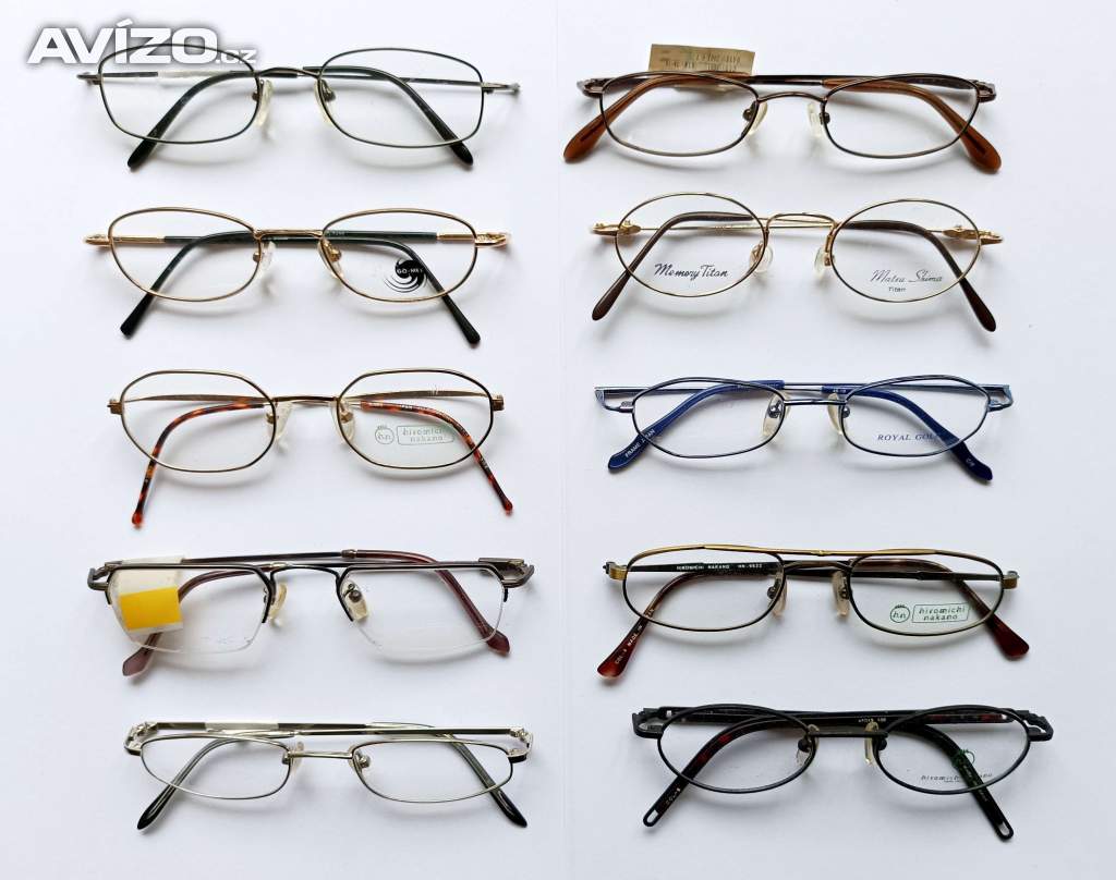 Nové obruby pro dioptrické brýle, 10 kusů