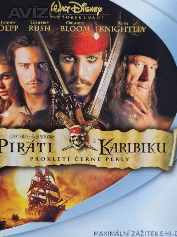 DVD - PIRÁTI Z KARIBIKU / PROKLETÍ ČERNÉ PERLY (BLU RAY)