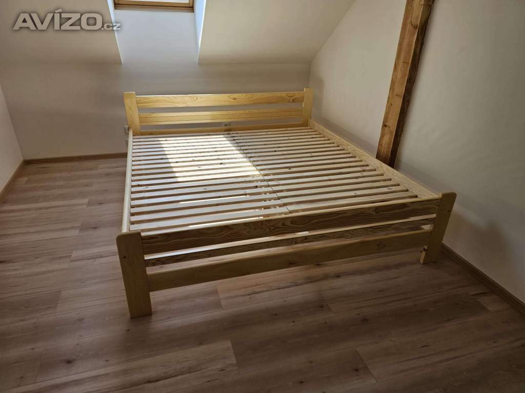 Prodám nové zvýšené postele s roštem 180x200cm
