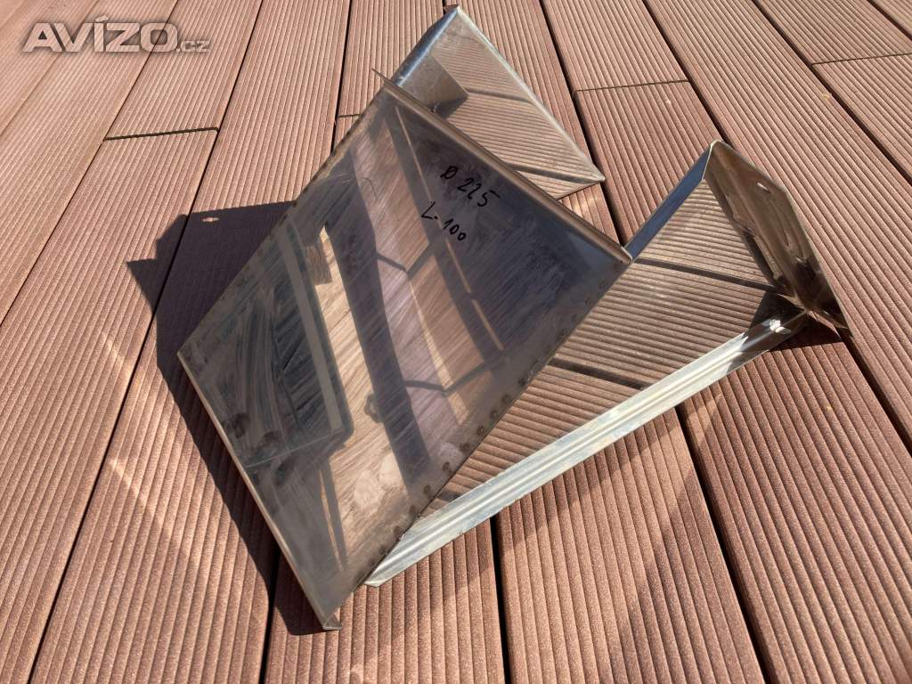 Komínová nosná konzole, ø 225mm NEREZ, NOVÁ