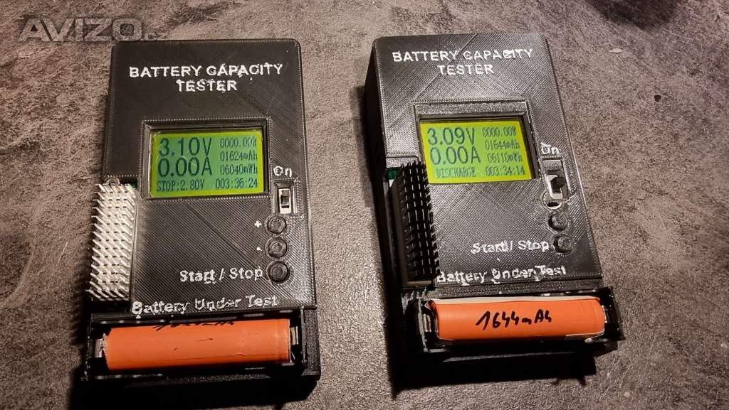 Tester kapacity baterie li-ion 18650 + powerbank